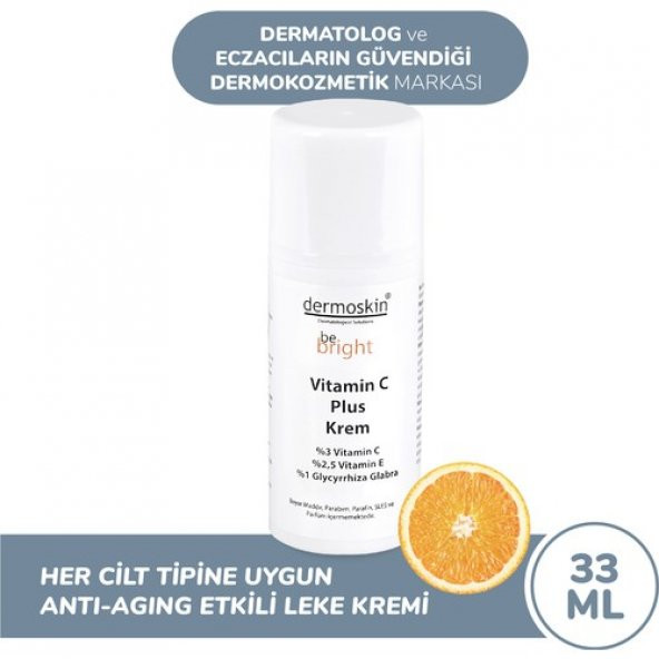 Dermoskin Be Bright Vitamin C Plus Krem 33Ml