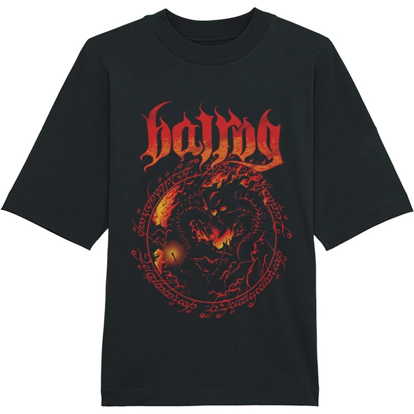 Balrog Yüzüklerin Efendisi Lord of the Rings Unisex Oversize Tişört