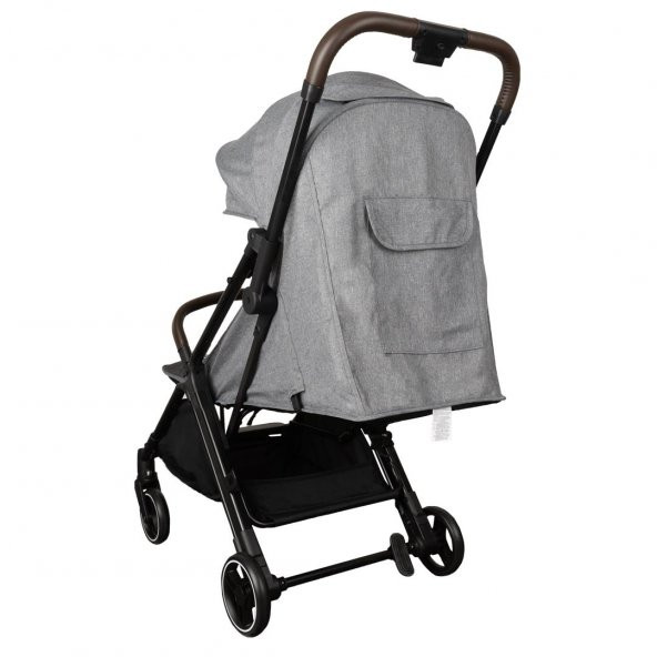 Bagi Gravity Autofold Grey Cosmo Travel Sistem Bebek Arabası Grey - Resim 5