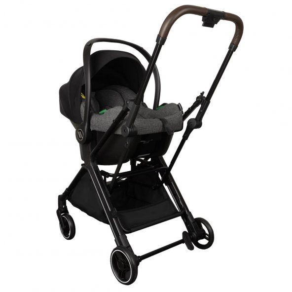 Bagi Gravity Autofold Grey Cosmo Travel Sistem Bebek Arabası Grey - Resim 10