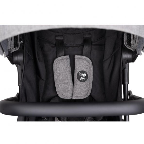 Bagi Gravity Autofold Grey Cosmo Travel Sistem Bebek Arabası Grey - Resim 12