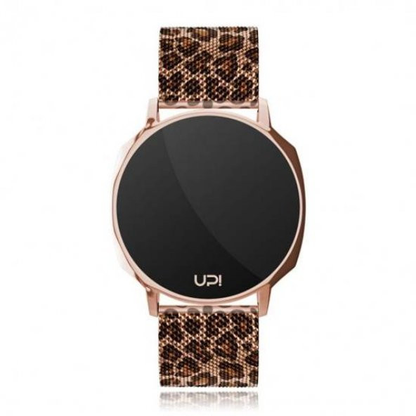 UPWATCH XT ROSE GOLD LEOPARD UNİSEX KOL SAATİ