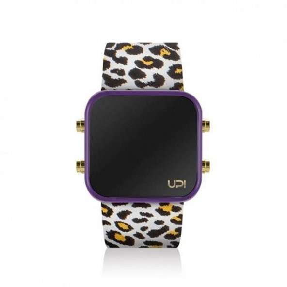 UPWATCH LED MINI GOLD PURPLE&LEOPARD UNİSEX KOL SAATİ - 2