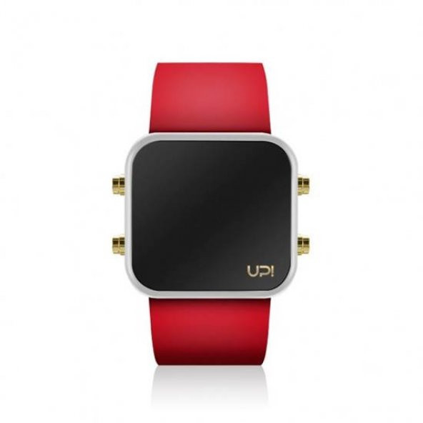 UPWATCH LED MINI GOLD WHITE RED UNİSEX KOL SAATİ