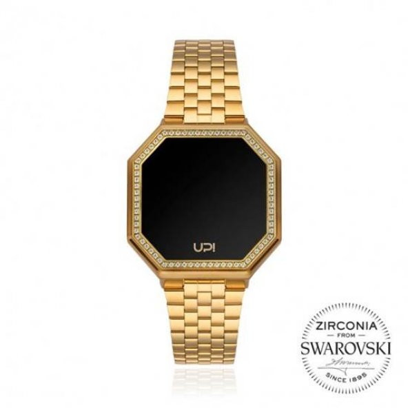 UPWATCH EDGE MINI 33MM SWAROVSKI® ZIRCONIA MATTE GOLD KADIN KOL SAATİ - 2