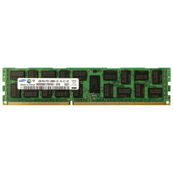 SAMSUNG M393B5170FH0-CF8 PC3-8500R DDR3 1066 4GB ECC REG 2RX4 SERVER RAM BELLEK