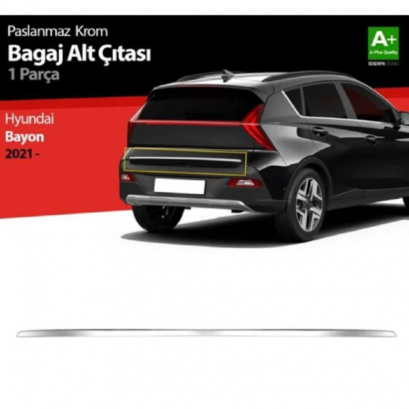 Hyundai Bayon Krom Bagaj Alt Çıtası. 2020-  ÜZERİ