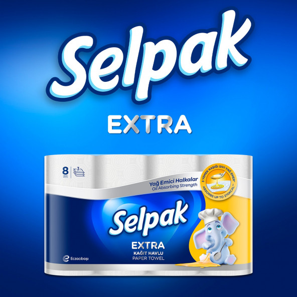 Selpak Extra Yağ Emici 8'li Kağıt Havlu - 2
