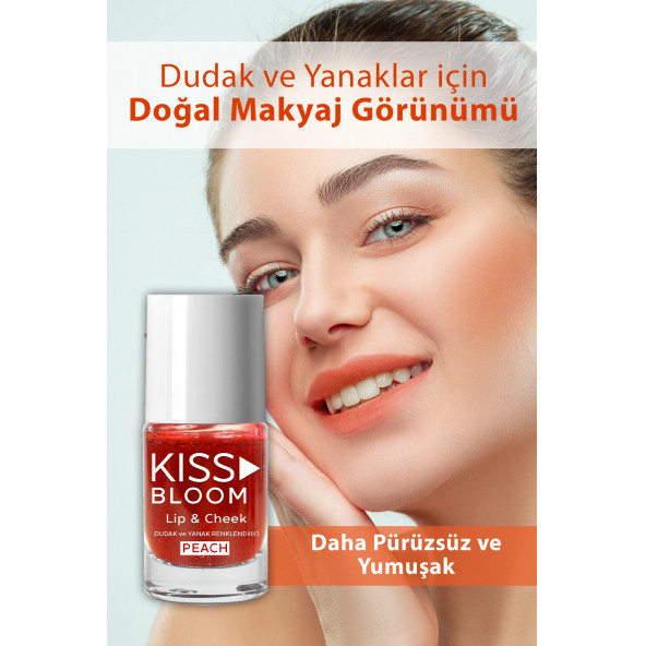 PROCSIN Kiss & Bloom Doğal Görünümlü Dudak ve Yanak Renklendirici Lip & Cheek Peach 11 ml - 1