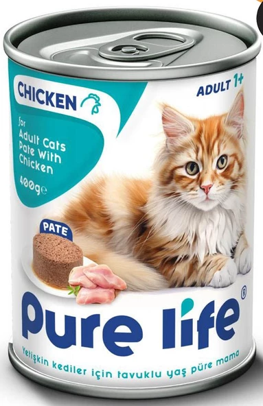 Pure Life Tavuk Etli Pate Kedi Konserve 400gr