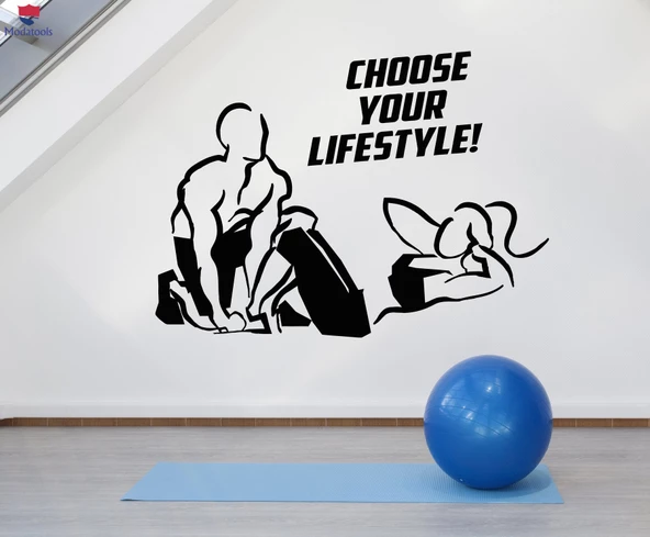 Oturma Odası, Ofis, Dükkan Duvar Sticker Motivasyon Alıntı Fitness Salonu Spor Güzellik Sağlık Çıkartmaları Benzersiz Hediyelik