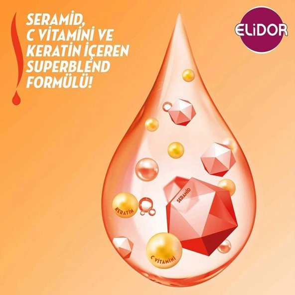 Elidor Superbllend Saç Bakım Şampuanı Anında Onarıcı Bakım 400 ml + Serum Bakım Kremi 200 ml - 2