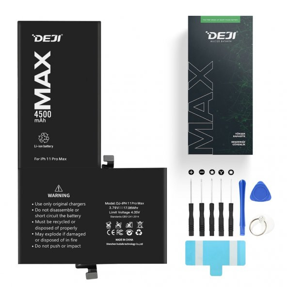 iPhone 11 Pro Max Batarya Mucize Batarya Deji 4500mAh