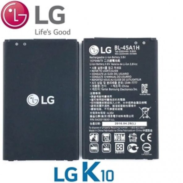 Lg K10 Batarya Pil Bl-45A1H - 2