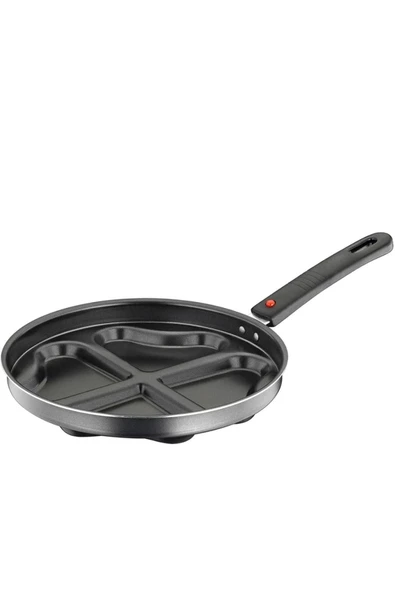 Kalpli 4 Gözlü Omlet Tavası - Kalp Şeklimde Pankek Tava - 4