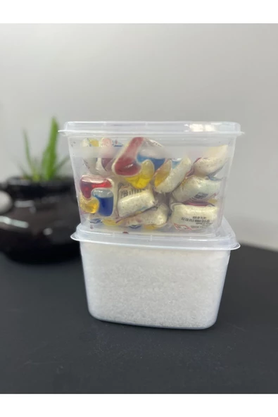 2 Adet Huge Toz Ve Tablet Deterjan Saklama Kutusu Deterjan Saklama Kabı - 2 Litre - 2