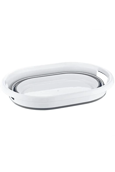 Ikili Set - Bölmeli 60 Lt Kirli Çamaşır Sepeti Ve Katlanır Çamaşır Sepeti 2'li 30 30 - 5