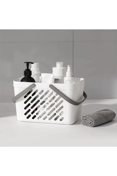 4 Adet Model Banyo Sepeti Sebze Kutusu Mutfak Düzenleyici Çanta Sepet - Dolap Organizeri - 3