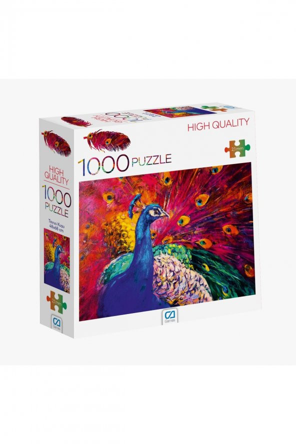 1000 Parça Tavus Kuşu Puzzle (yeni)