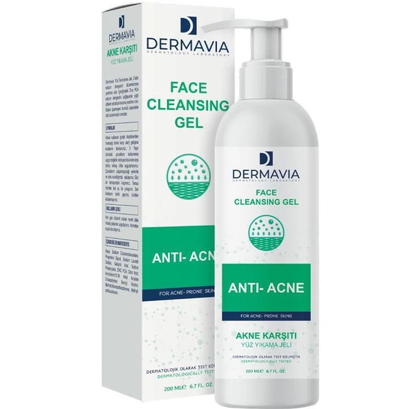 Dermavia Akne Karşıtı Yüz Yıkama Jeli 200 ml
