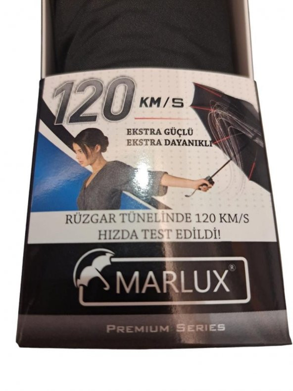 Marlux 8 Telli Premıum Series 120 KM/S Rüzgara Dayanıklı Otomatik Şemsiye - Resim 8