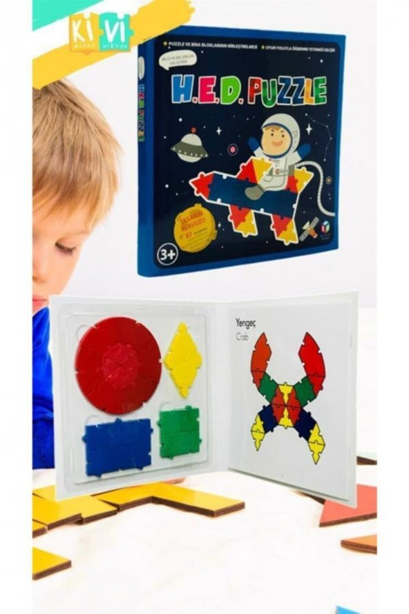 H.e.d. Puzzle Oyunu Sayı Hayvan Nesne Oluşturma, Yaratıcı Puzzle - Resim 2