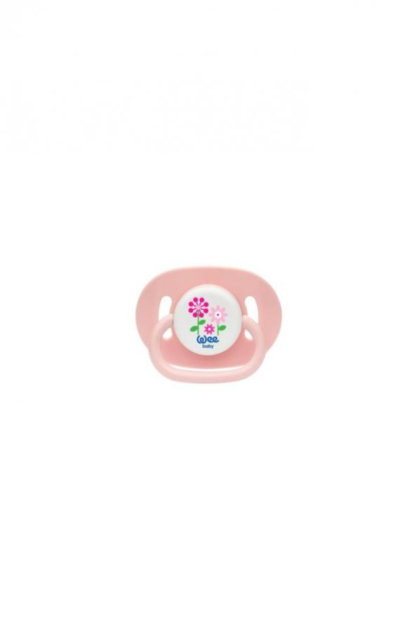 WEE BABY Oval Gövdeli Yuvarlak Uçlu Emzik No:2 -pembe