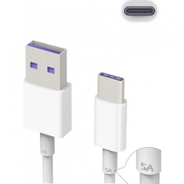 Huawei Super Charge Uyumlu USB Type-C Kablo