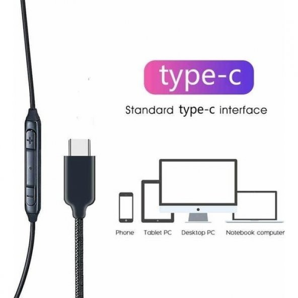 Sesatech Akg Mikrofonlu Type-C Girişili Kulaklık - 4