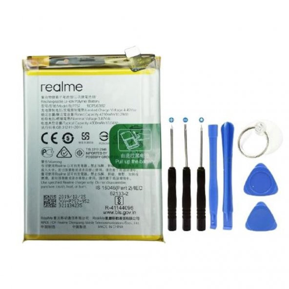 Axya Oppo Realme 6  6i Pil Batarya BLP757+ Tamir Seti