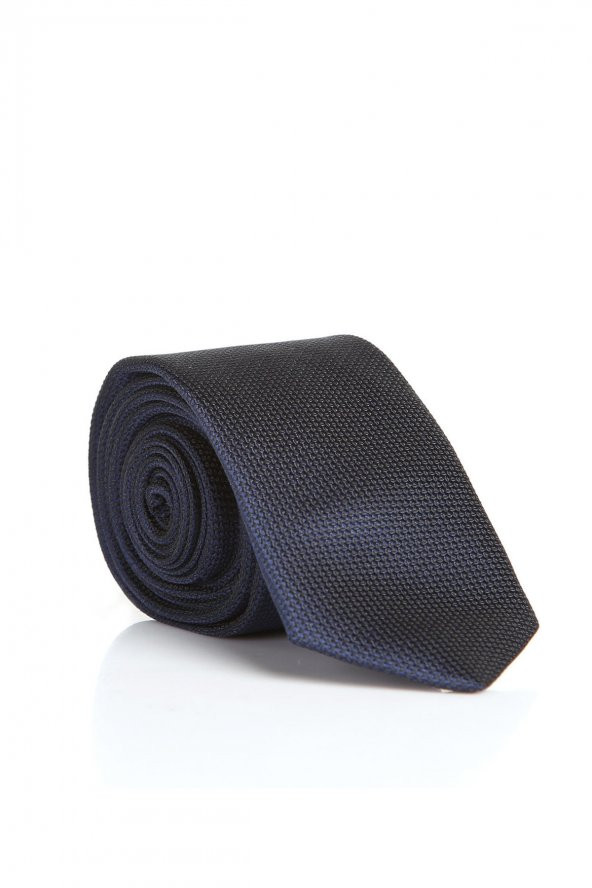 Lacivert Slim Fit Düz Renk Dokuma Kravat / DDK-03 ürün görseli