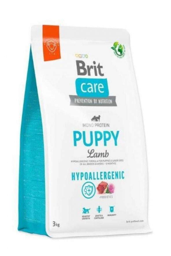 Hypo-allergenic Tüm Irklar Için Kuzulu Yavru Köpek Maması 3 Kg