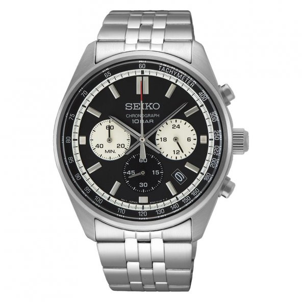 Seiko Kronograf Ssb429p Quartz Kronograflı Çelik Gri Siyah Kadran 10 Atm 41 Mm Erkek Kol Saati