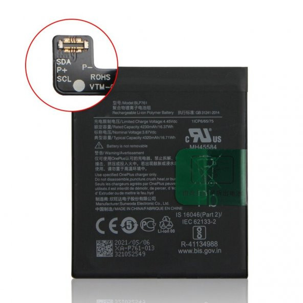 Oneplus 8 Pil Batarya BLP761