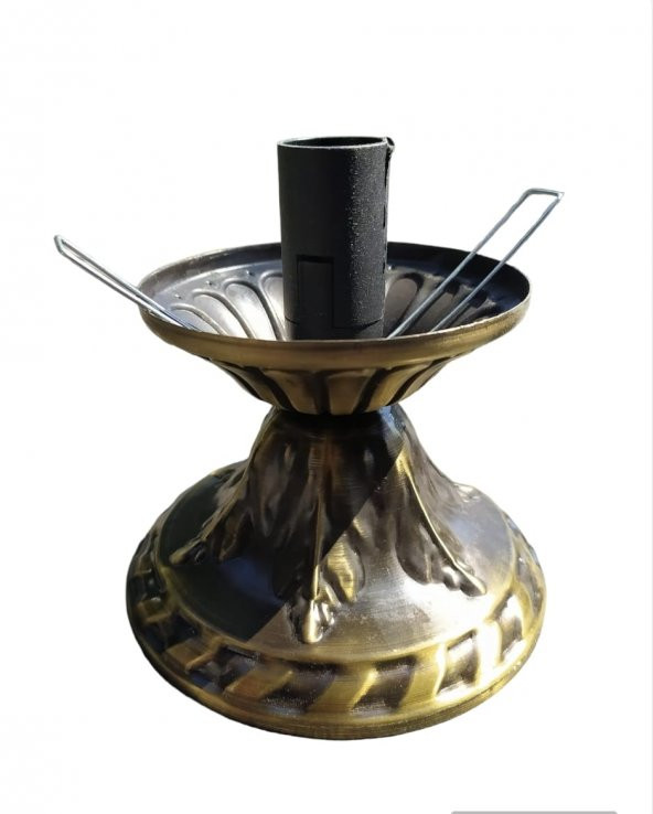 Otantik Metal Altlık Çiçekli Model E 14 duylu Mozaik Lamba Ve Su Kabağı Lambalar İçin Uygun