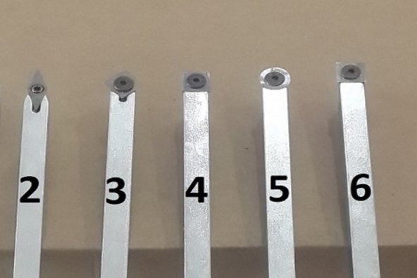 AFK Ağaç Torna Makineleri İçin Yüksek Kalite Karbür Uçlu 5li Bıçak seti - Resim 3