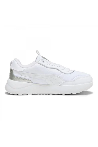 Puma Runtamed Platform Metallics 393375 02 Kadın Yürüyüş ve Koşu Ayakkabısı Beyaz Gümüş 36-40 - Resim 3