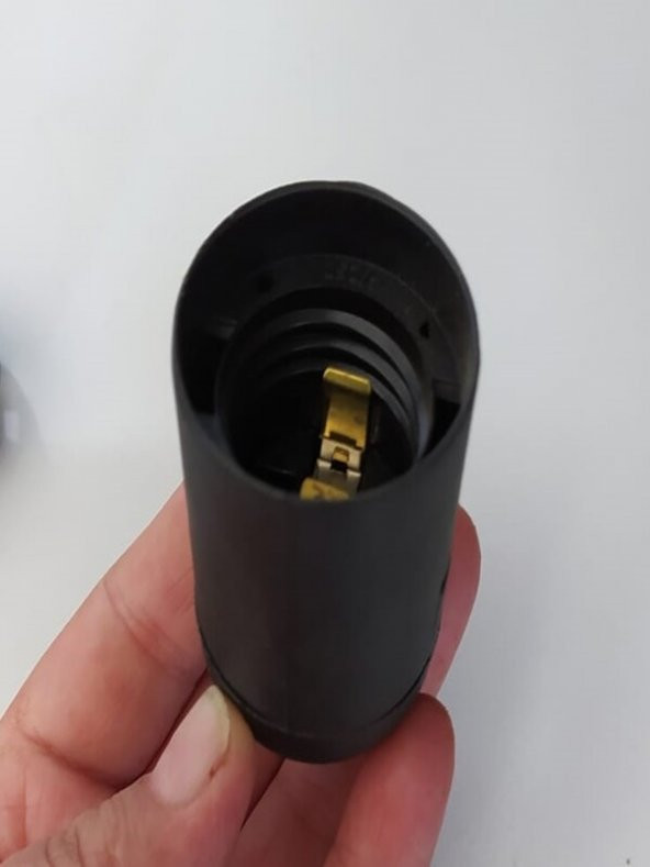 E27 Duy Geçmeli Siyah Renk 10lu paket - 3