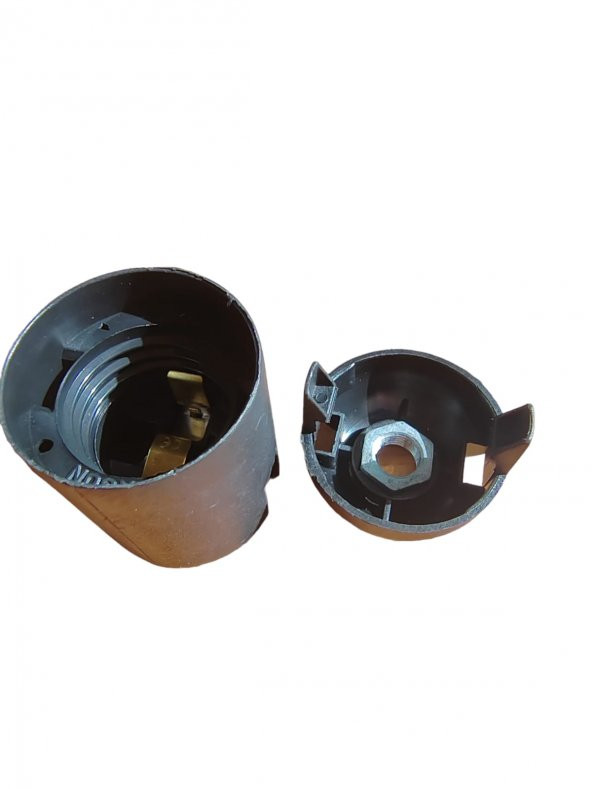 E27 Duy Geçmeli Siyah Renk 10lu paket - 4