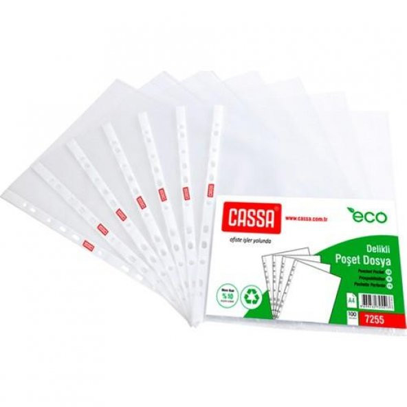 Cassa Poşet Dosya Eco 30 Mikron 100 Lü Paket - 2