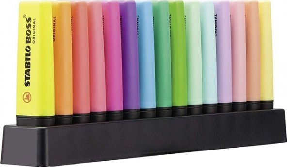 Stabilo Boss Original Deskset Işaretleme Kalemi Masa Seti 9 Fosforlu 6 Pastel 15 Renk - 2