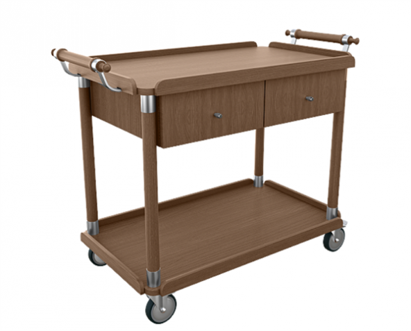 Çekmeceli  Ahşap Servis Arabası ürün görseli