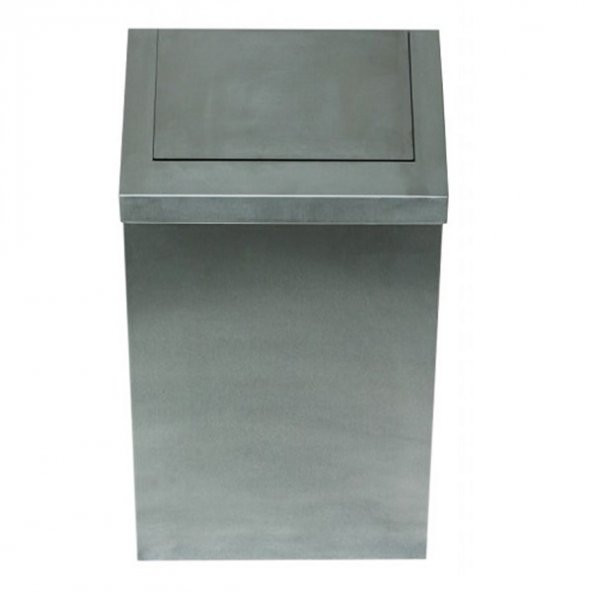 Sallanır Kapaklı Paslanmaz Çöp Kovası ürün görseli