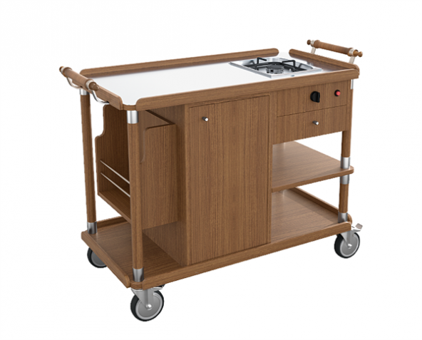 Tek Ocaklı Flambe Arabası ürün görseli