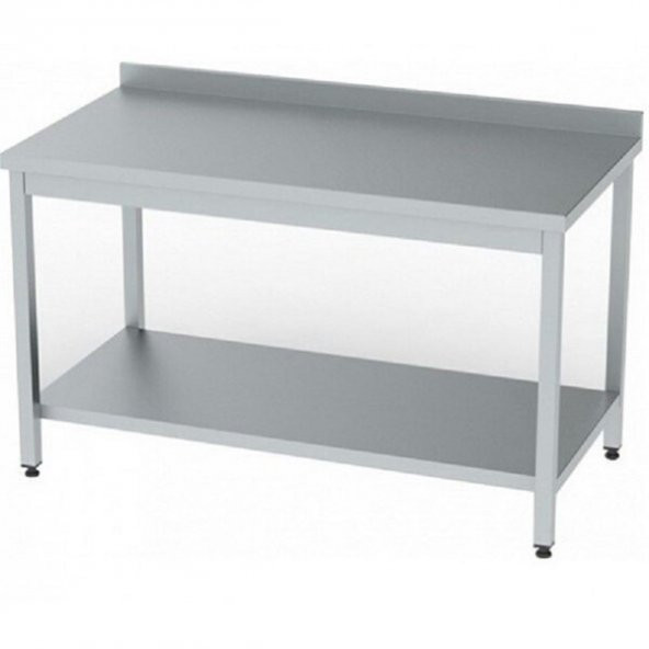 Paslanmaz Taban Raflı Çalışma Tezgahı ürün görseli