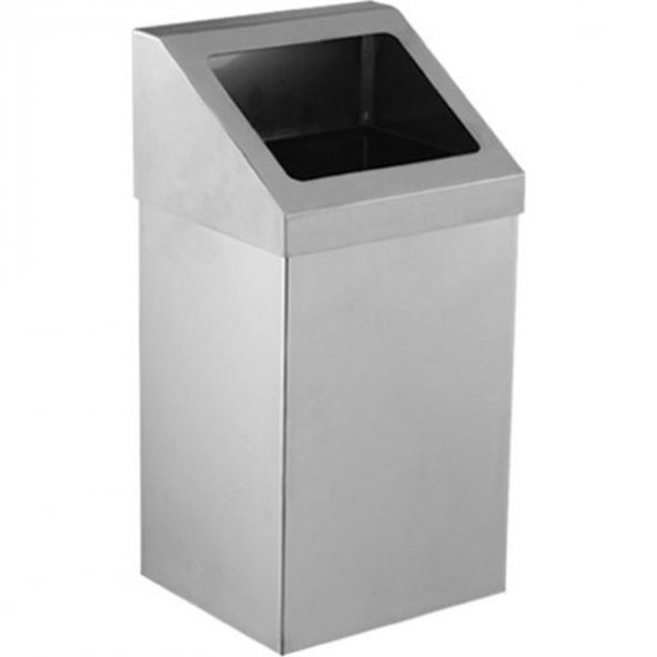 KROM AÇIK ÇATI KAPAKLI ÇÖP KOVASI 45 LT PLX-3834-345 ürün görseli