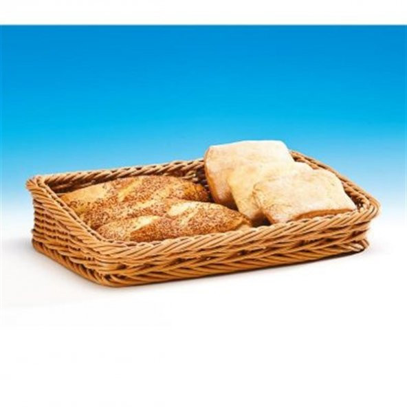 EĞİMLİ DİKDÖRTGEN PLASTİK SEPET (Koyu ) ürün görseli