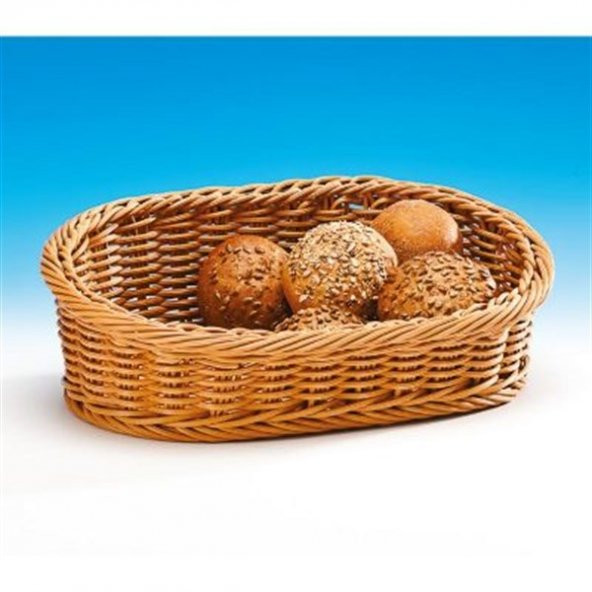 EĞİMLİ OVAL PLASTİK SEPET (Koyu ) - 1