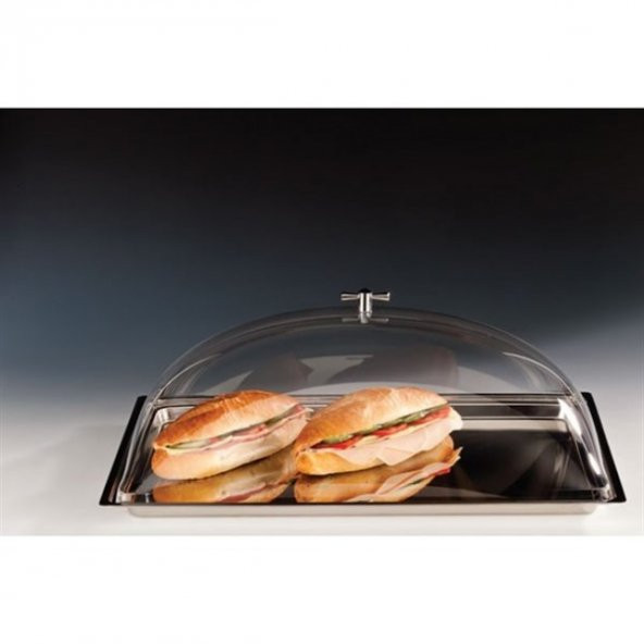 ÇELİK ALTLI AKRİLİK DİKDÖRTGEN KAPAKLI MUHAFAZA KABI ürün görseli