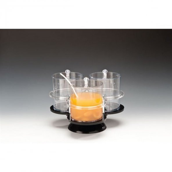 POLYCARBONAT 3'LÜ DÖNER SOSLUK REÇELLİK  STANDI ürün görseli